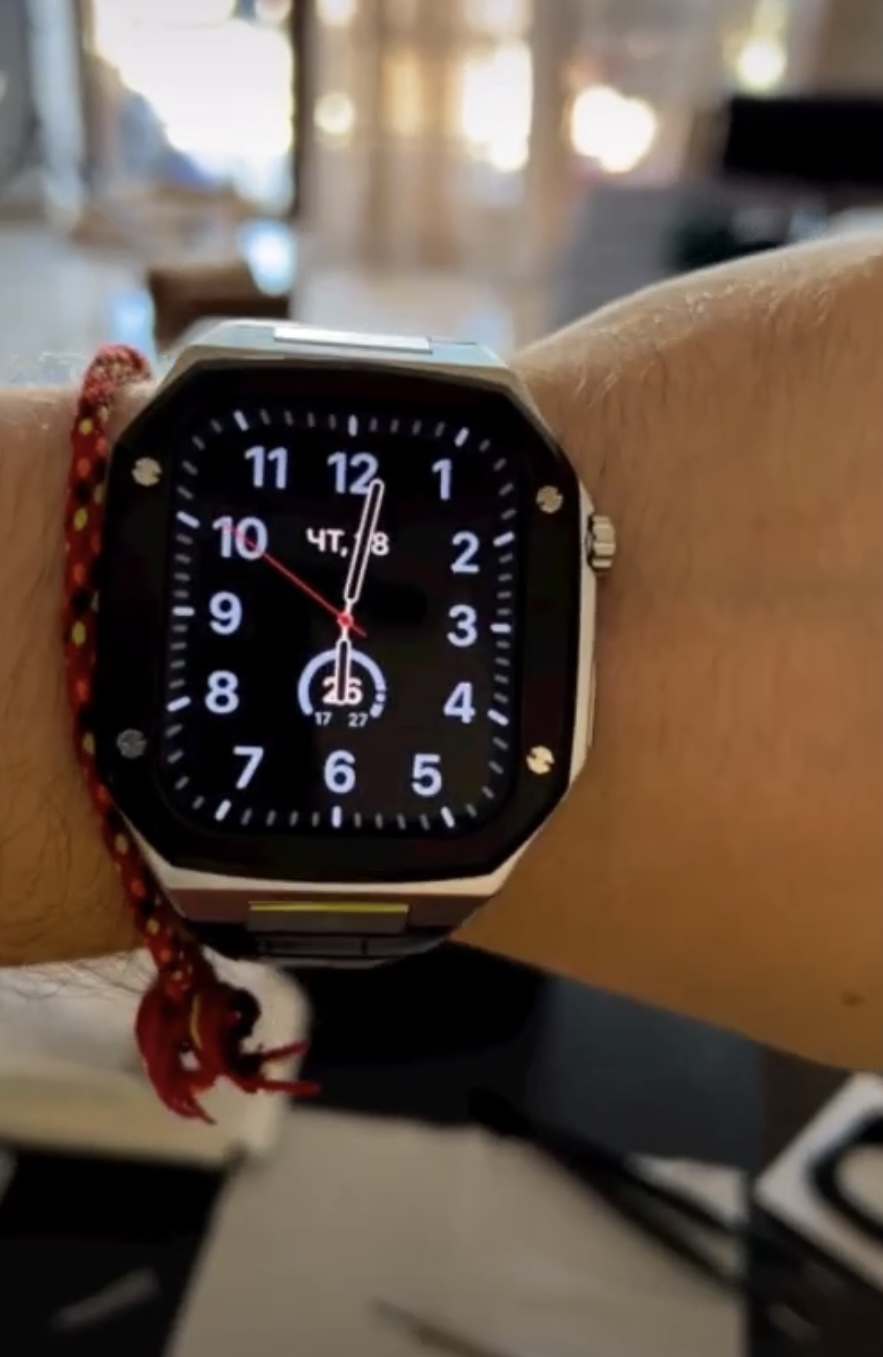 Serafino Luxury Apple Watch Case & Band Black for Men