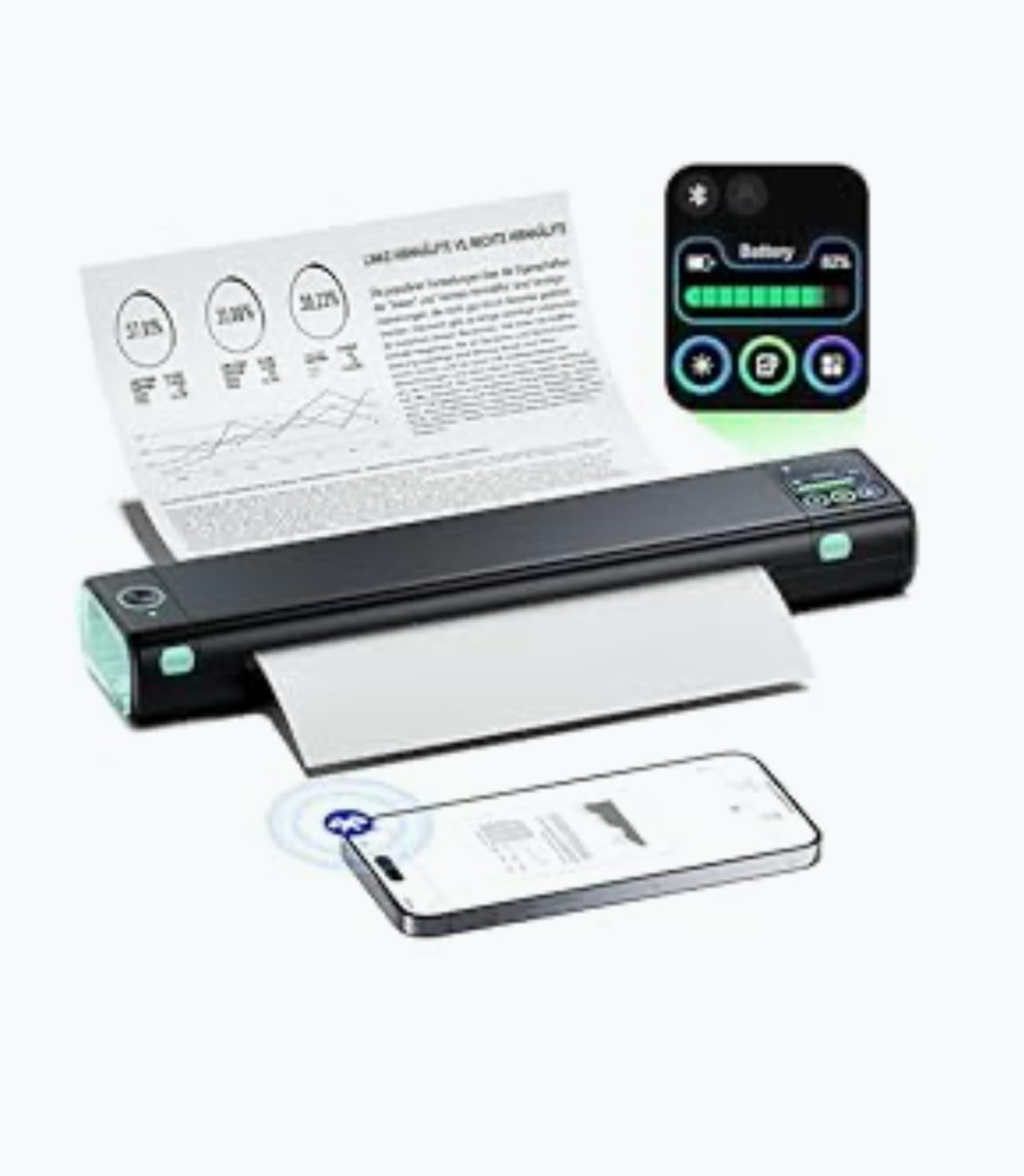 ペテンシー　プロモ Phomemo M08D Portable A4 Thermal Printer for Business, Travel & Home