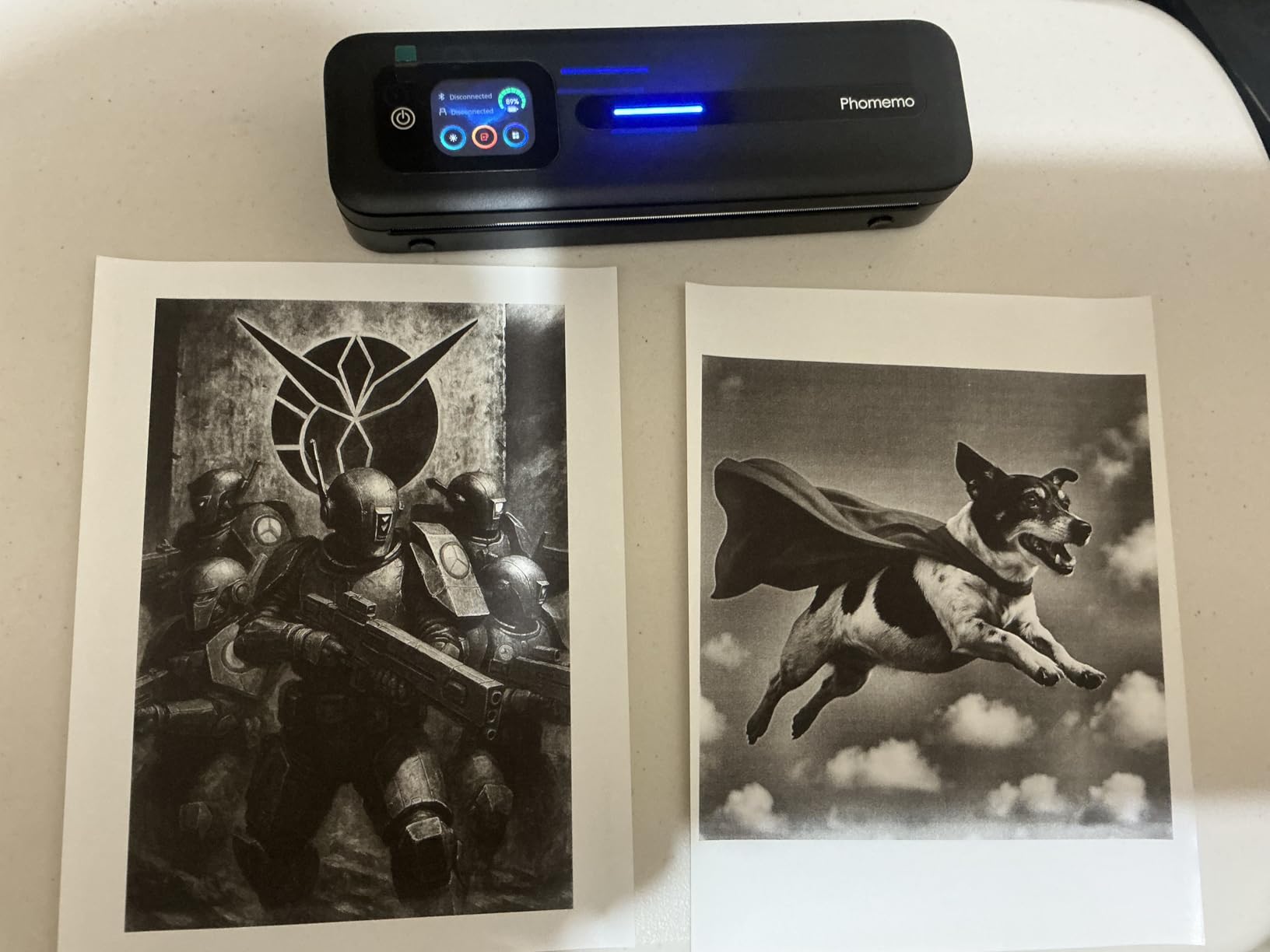 M832D Touchscreen Thermal Printer: Portable A4 Bluetooth Printer