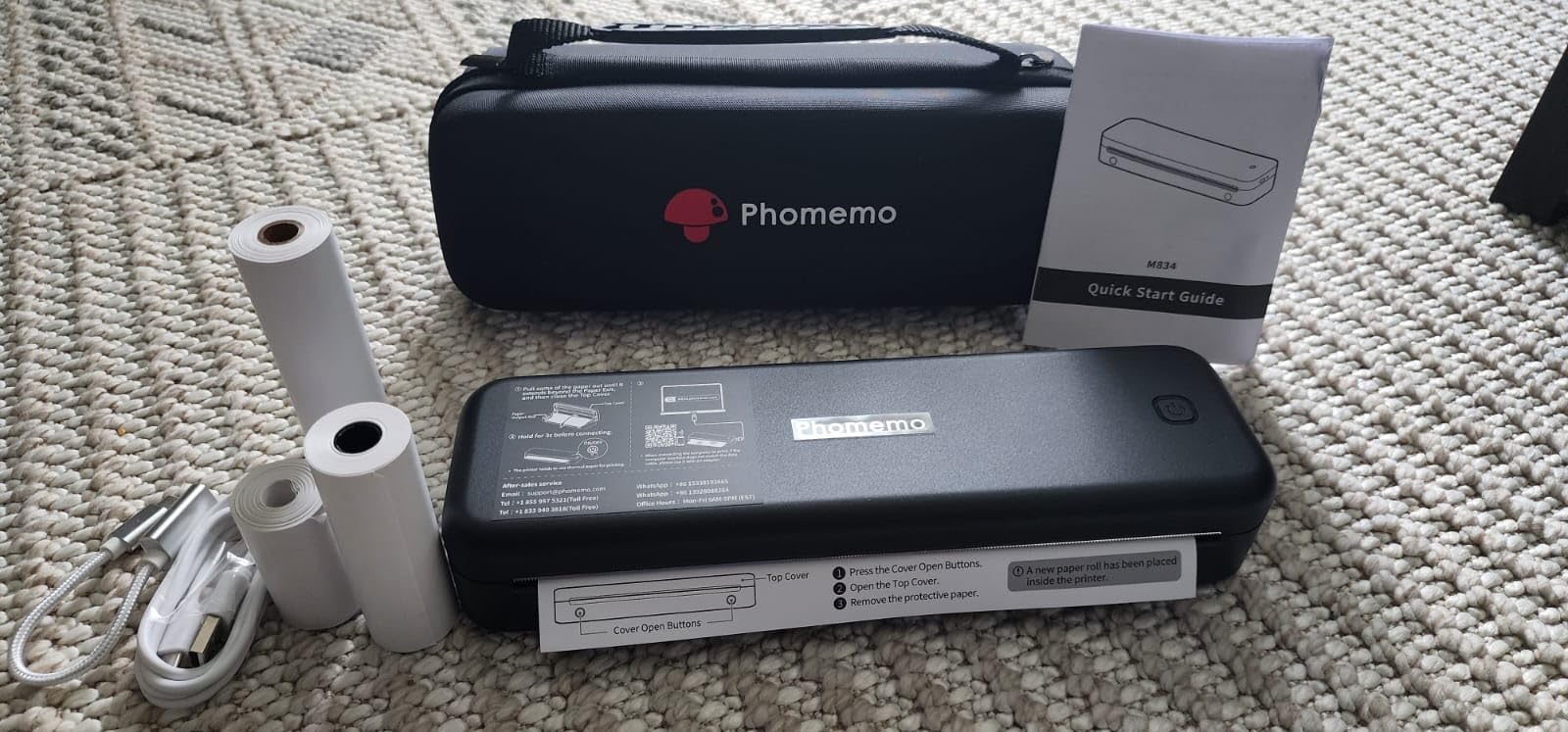 Phomemo Direct Thermal Portable Printer M834 Bluetooth