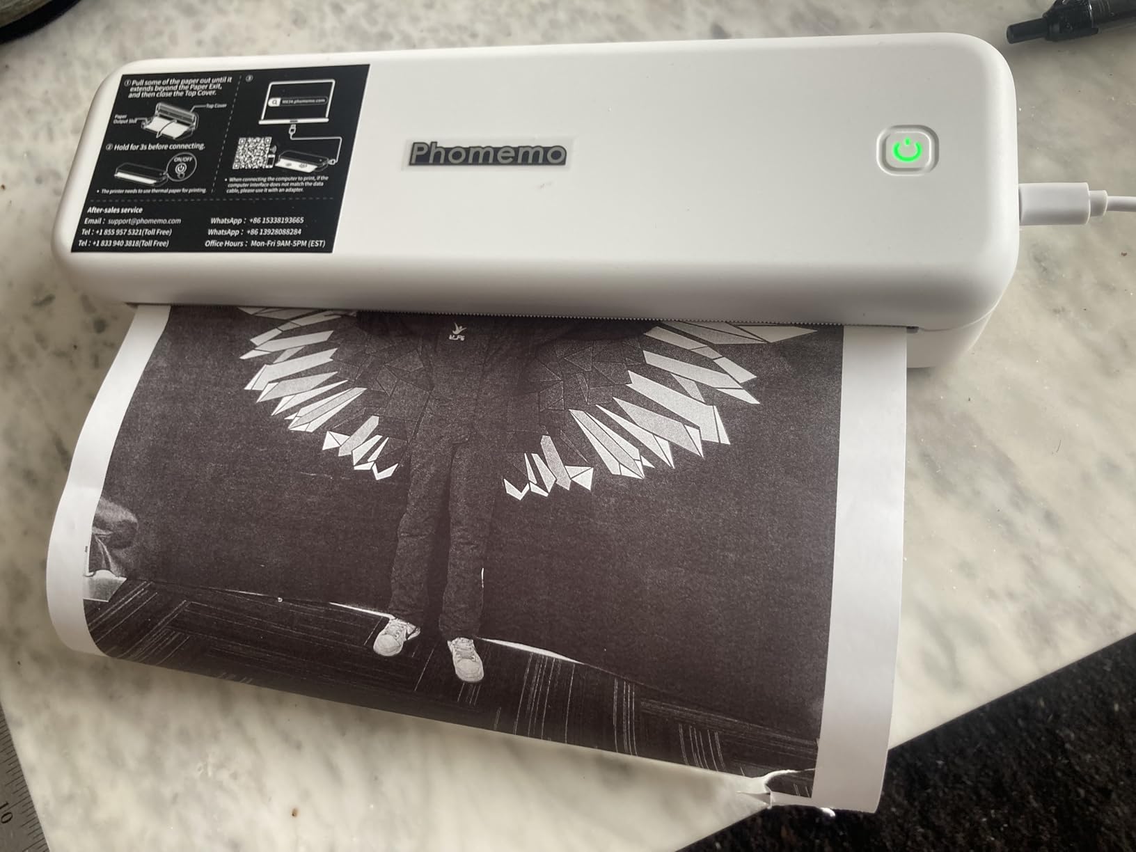 M835 ○ 【レルポンです。】M834 Phomemo Direct Thermal Portable Printer M834 Bluetooth